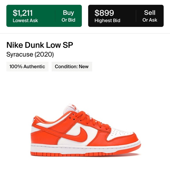 SOLD - Syracuse low dunks - Picture 4 of 4